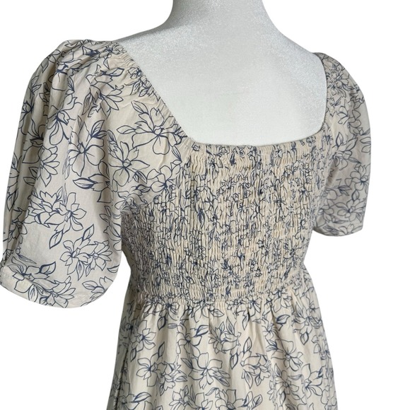 Rag &‎ Bone Calista Dress S Babydoll Midi Tiered Henley Lined Cottage Prairie - Picture 6 of 8